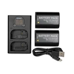 Koah 2-PACK 2250MAH Batteries Dual Usb-c Lcd Charger For Panasonic DMW-BLK22. Fixed Price $39.99.