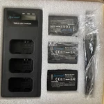 Artman 3-PACK LP-E10 Batteries 1600MAH And 3-SLOT Lcd Charger For Canon. Fixed Price $10.00.