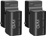 Gvm 2 Pack NP-F750 Batteries And Chargers For NP-F975, NP-F960, NP-F950, Np-f.... Fixed Price $74.79.
