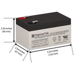 Apc RBC35 Compatible Battery (12V 3.5AH). Fixed Price $18.99.