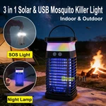4200V Solar Bug Zapper Outdoor/indoor Mosquito Killer With Uv Light & Type-c. Fixed Price $32.49.