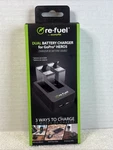 Digipower Re-fuel Dual Battery Charger For Gopro HERO5 3 Ways To Usb Port. Fixed Price $9.99.