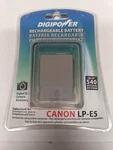 Digipower Replacement Rechargeable Battery Pack 7.4V 1500MAH Canon LP-E5 New. Fixed Price $19.00.