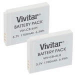 Vivitar NB-6L Replacement Battery For Select Canon Cameras Pack Of 2 Batteries. Fixed Price $8.99.