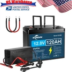 Kunlun 1536WH 12V 120AH LIFEPO4 Lithium Battery Deep Cycle Bms With Charger. Fixed Price $230.99.
