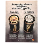 1987 Kodak Supralife Alkaline Battery Print Ad Announcing Built Better. Fixed Price $8.99.