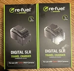 2X Digipower Dslr Travel Charger For Canon Batteries (LP-E6/E12/E17). Fixed Price $19.99.