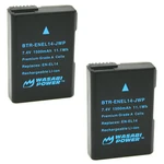 Wasabi Power Battery For Nikon EN-EL14, EN-EL14A (2-PACK). Fixed Price $23.99.