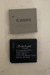Camera Battery (canon + Re-fuel Replacement). Fixed Price $15.00.