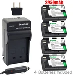 Kastar 4 Battery & Charger Kit For Canon LP-E6N LPE6N LC-E6. Fixed Price $31.49.