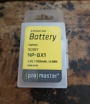 New Packaging $39.95 Promaster NP-BX1 Lithium Ion Battery Sony Dodd Camera. Fixed Price $21.99.