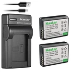 Kastar Battery (X2) & Slim Usb Charger 1 + Batteries, Black. Fixed Price $23.57.