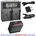 Kastar Battery Lcd Dual Fast Charger For BP-970G & Canon UC-V300 UC-X1HI. Fixed Price $73.99.