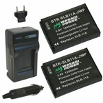 Wasabi Power Battery (2-PACK) And Charger For Samsung SLB-11A. Fixed Price $20.99.