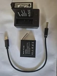 Action Camera Pack, 1350MAH Rechargeable Battery, W/ Usb Dual Charger. Fixed Price $13.00.