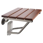 Costway Folding Bath Seat Bench Shower Chair Wall Mount Solid Wood Construction. Fixed Price $48.99.