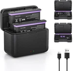 2PACK X5 Battery & 2-CHANNEL Fast Charge Hub For INSTA360 Action Camera. Fixed Price $44.99.