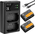 K&f Concept NP-FZ100 Battery And Dual Slot Charger Set For Sony A6700 A7III A7C. Fixed Price $52.99.