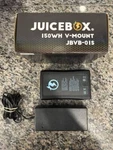 Juicebox 150WH V-mount Battery JBVB-01S W/ Charger & Vwg 336115. Fixed Price $143.00.