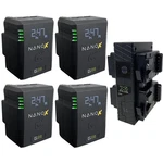 Core Swx Nanox Micro 98WH 14.8V 6600MAH Smart Gold Mount Battery, 4-PACK With. Fixed Price $1204.00.