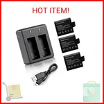 Vvhooy 3 X 1050MAH Rechargeable Action Camera Battery With Usb Dual Charger Comp. Fixed Price $21.05.