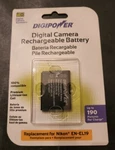 Digipower Li-ion Digital Camera Battery Replacement For Nikon EN-EL19. Fixed Price $7.49.