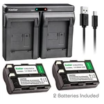 Kastar 2 Pack Battery + Dual Charger For Nikon EN-EL3A ENEL3A D50 D70S D100. Fixed Price $21.99.