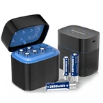 Maxfree 8 Pack Aaa/aa Li-ion Batteries With Charger, Fast Charging & Led Display. Fixed Price $29.99.