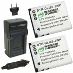 Wasabi Power Battery (2-PACK) And Charger For Sanyo DB-L80, DB-L80AU. Fixed Price $14.99.