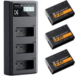 K&f Concept 3PACK LP-E17 Battery 3-SLOT Lcd Charger For Canon Eos R50 R100 Rp. Fixed Price $39.99.