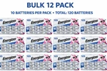 120X Energizer Lithium 123 12CT Pack 1500MAH Li-ion Battery 12/2029. Fixed Price $225.00.