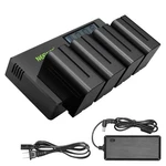Neewer Four 6600MAH NP-F970 Replacement Batteries With 4-CHANNEL Battery Charger. Fixed Price $135.99.