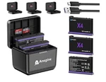 Anegine Insta 360 X4 Replacement Battery 2500MAH And Fast 3-CHANNEL Usb Charger. Fixed Price $35.00.