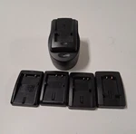 Digipower Camera Battery Charger + 4 Rechargeable Batteries Bundle. Fixed Price $15.99.