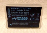 Wasabi Power Battery For Panasonic DMW-BCG10. Fixed Price $13.99.