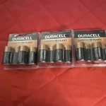12 Duracell Alkaline Batteries. 3X4 Pack 1.5V MN1400 Single Use Exp Mar 2031. Fixed Price $22.95.