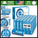 Allmax Aa Lithium Batteries 48 Count Long Lasting Leakproof 1.5V. Fixed Price $114.99.