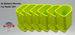 6 Pack - Battery Mounts/hangers/holders For 18V/RYOBI One Batteries!. Fixed Price $15.99.