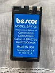Bescor Battery Pack Replacement For Canon 8MM Camcorders. Fixed Price $24.00.