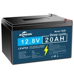 Kunlun 12V 20AH LIFEPO4 Lithium Iron Battery Deep Cycle Rechargeable. Fixed Price $45.99.