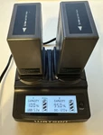Watson Duo Lcd Charger With 2 VW-VBG6 Batteries. Fixed Price $149.99.