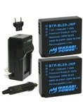 Wasabi Power Battery (2-PACK) And Charger For Panasonic BTR-BLE9 , LCH-BLE9. Fixed Price $25.00.