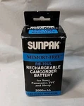 N.o.s Sunpak Universal Camcorder 8MM Vhs-c Video Battery Memory-free RB-70UL. Fixed Price $34.00.