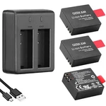 1350MAH Action Camera Rechargeable Batteries Pack W Dual Usb Charger For Akaso. Fixed Price $25.05.