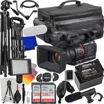 Panasonic AG-CX350 4K Camcorder + 256GB Tripod Microphone Bundle. Fixed Price $2998.99.