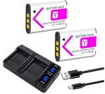 Dftim NP-BY1 Battery With Dual-channel Charger Compatible For Sony EN-EL1. Fixed Price $18.49.