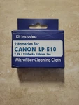 Premium, Batteries For Canon LP-E10, 7.4V 1100MAH Lithium Ion, BM-LPE10K2. Fixed Price $22.95.