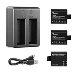 Vemico Action Camera Battery, 3X1050MAH Rechargeable Sports Bat.... Fixed Price $22.00.