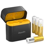 Zepath 4 Pack Lithium Batteries With Bay CHARGER,1.5V Rechargeable Aa.... Fixed Price $21.68.