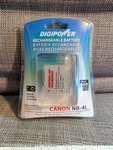 Camera Rechargeable Battery Replacement For Canon NB-4L 3.6V Digipower BP-CN4L. Fixed Price $10.00.